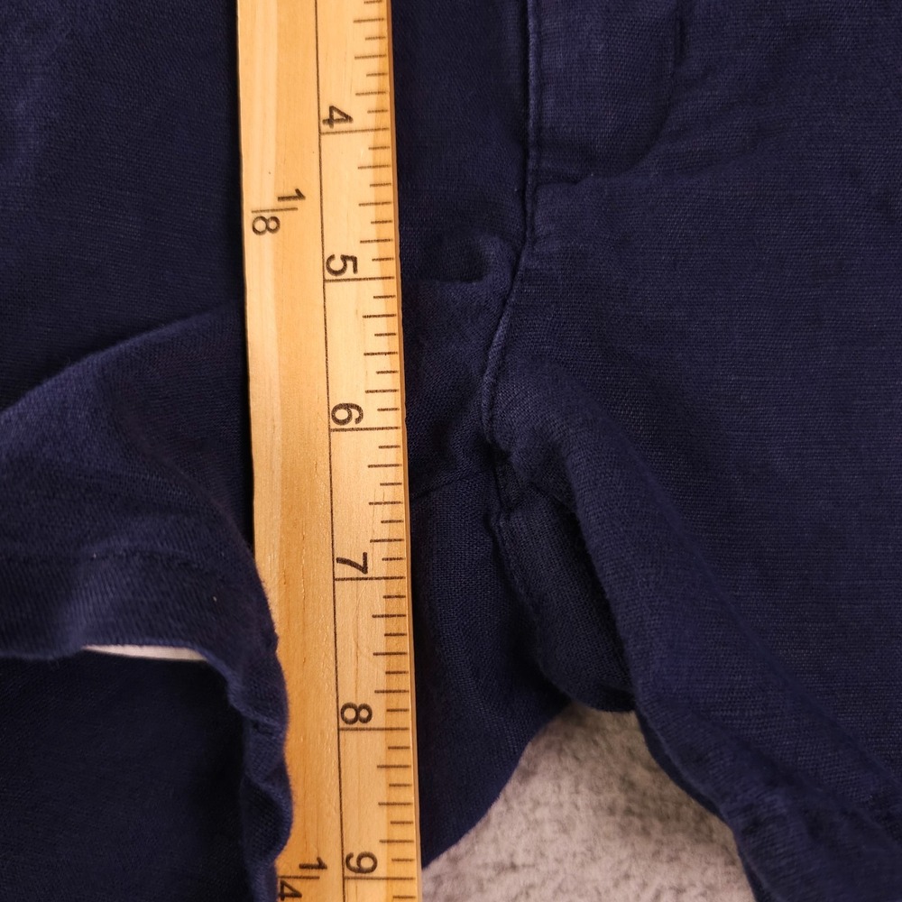 Janie and Jack Red White and You Shorts Boys 2T Navy Blue Linen Blend Chino - Picture 6 of 11